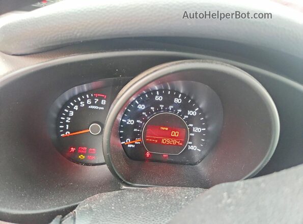 KNDJN2A20K7644366 2019 KIA SOUL Red Սարքավորումների վահանակի տեսք