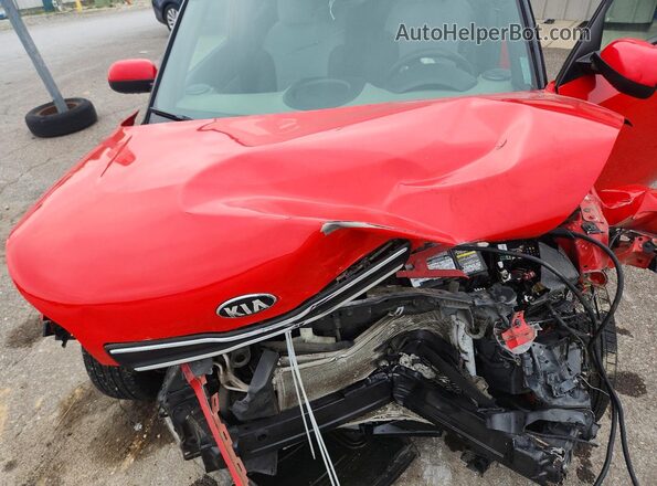 KNDJN2A20K7644366 2019 KIA SOUL Red Շարժիչի բաժամունքի տեսք