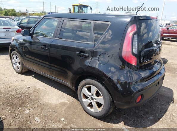 KNDJN2A20K7644478 2019 KIA SOUL Черный Задняя левая четверть