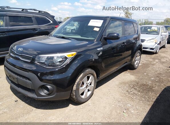 KNDJN2A20K7644478 2019 KIA SOUL Черный Передняя левая четверть