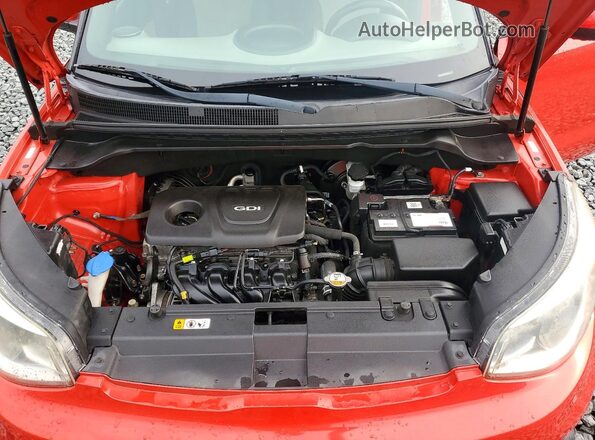 KNDJN2A20K7667355 2019 KIA SOUL Red Rear interior view