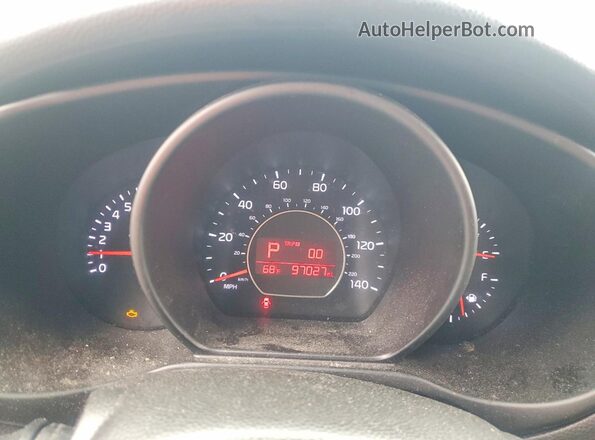 KNDJN2A20K7684091 2019 KIA SOUL Gray Widok zestawu wskaźników