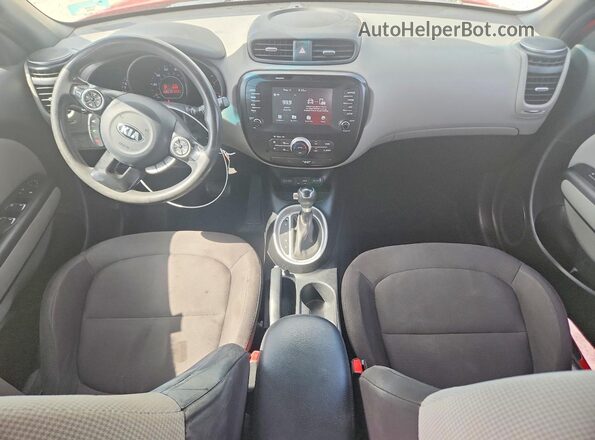 KNDJN2A21K7630167 2019 KIA SOUL Red Dashboard view