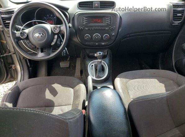 KNDJN2A22G7343136 2016 KIA SOUL Charcoal Առջևի վահանակի տեսք