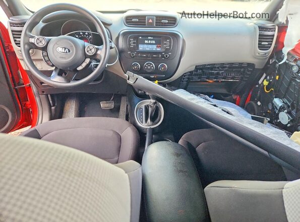 KNDJN2A23K7660741 2019 KIA SOUL Red Вид панелі приладів