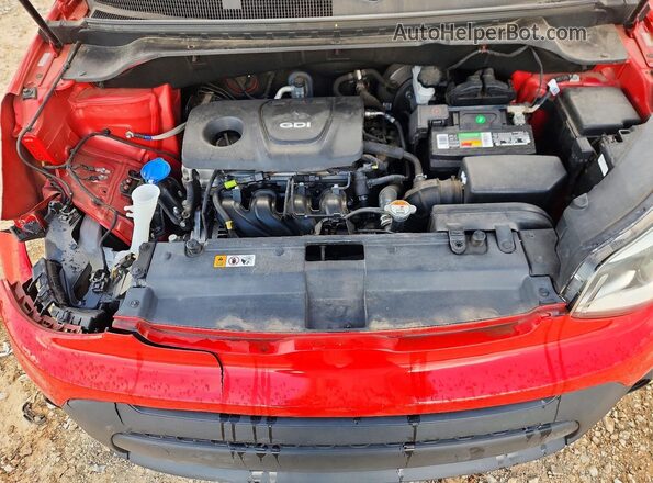 KNDJN2A23K7660741 2019 KIA SOUL Red Вид задньої частини салону