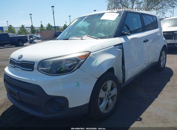 KNDJN2A23K7911984 2019 KIA SOUL White წინა მარცხენა ხედი სამი მეოთხედიდან