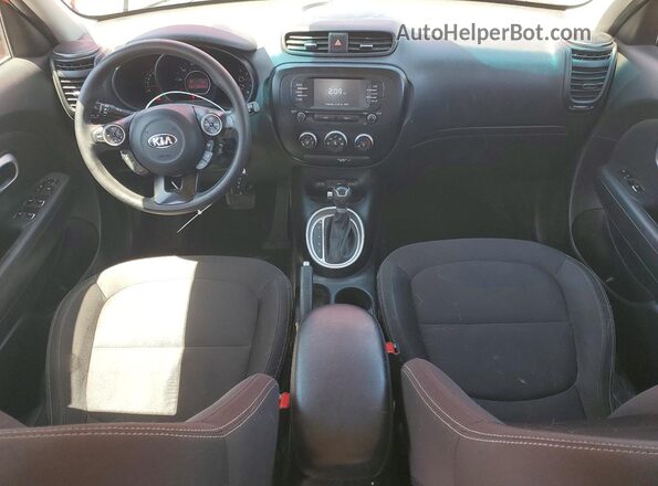KNDJN2A26K7025822 2019 KIA SOUL Red წინა პანელის ხედი