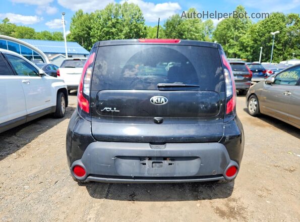 KNDJN2A27G7284598 2016 KIA SOUL Черный Вид сзади