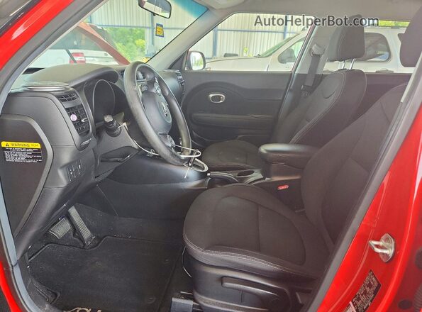 KNDJN2A29K7023563 2019 KIA SOUL Red Vista interior delantera