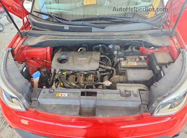 KNDJN2A29K7023563 2019 KIA SOUL Red Vista interior trasera