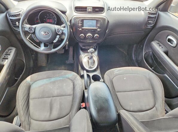 KNDJN2A29K7671176 2019 KIA SOUL Gray Առջևի վահանակի տեսք