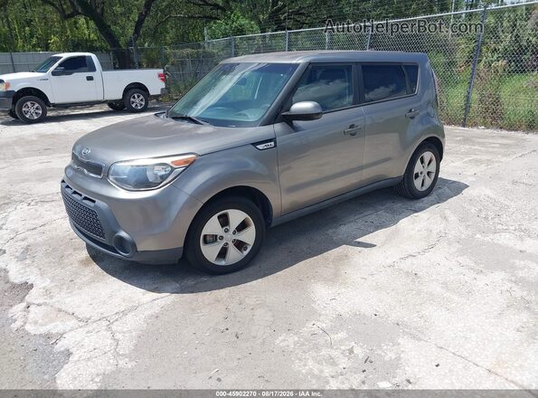 KNDJN2A2XG7308781 2016 KIA SOUL Gray წინა მარცხენა ხედი სამი მეოთხედიდან
