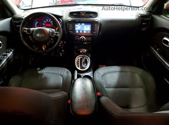 KNDJP3A53K7664458 2019 KIA SOUL Red Widok deski rozdzielczej