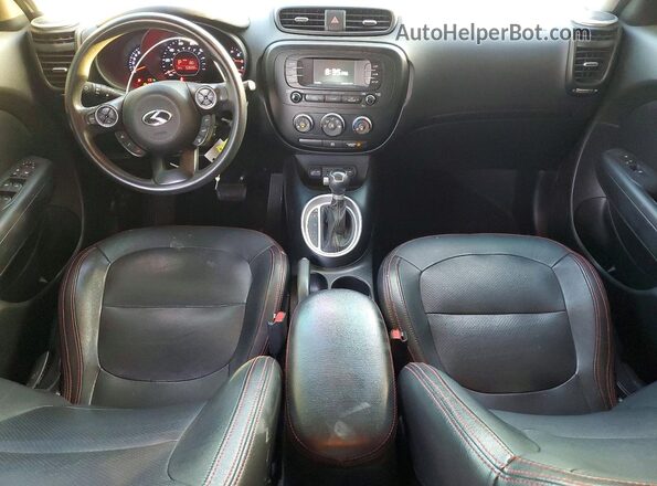 KNDJP3A56G7829751 2016 KIA SOUL Black წინა პანელის ხედი