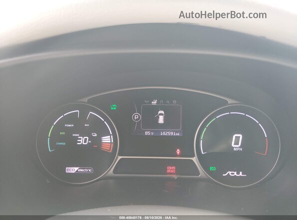 KNDJX3AE2G7005505 2016 KIA SOUL EV Brown Widok tylnych siedzeń