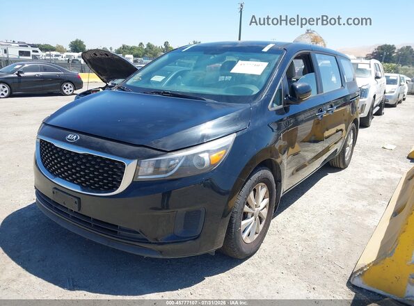 KNDMA5C10G6186677 2016 KIA SEDONA Black Front left