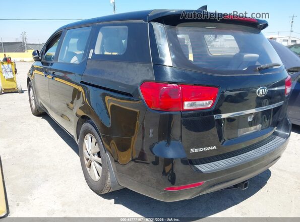 KNDMA5C10G6186677 2016 KIA SEDONA Black Rear left