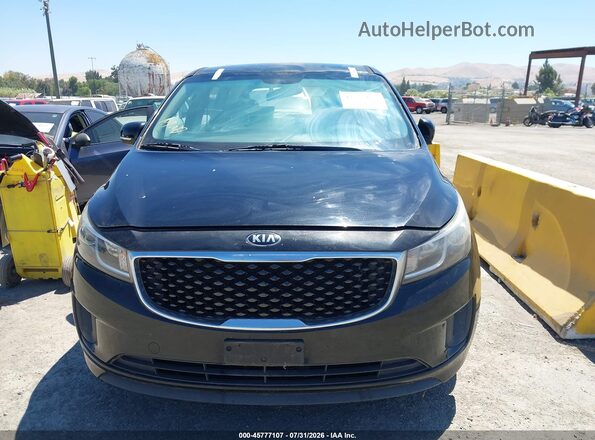 KNDMA5C10G6186677 2016 KIA SEDONA Black Front view