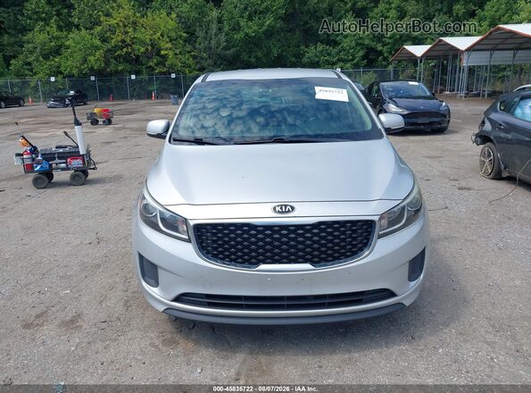 KNDMA5C14J6350472 2018 KIA SEDONA Silver Սարքավորումների վահանակի տեսք