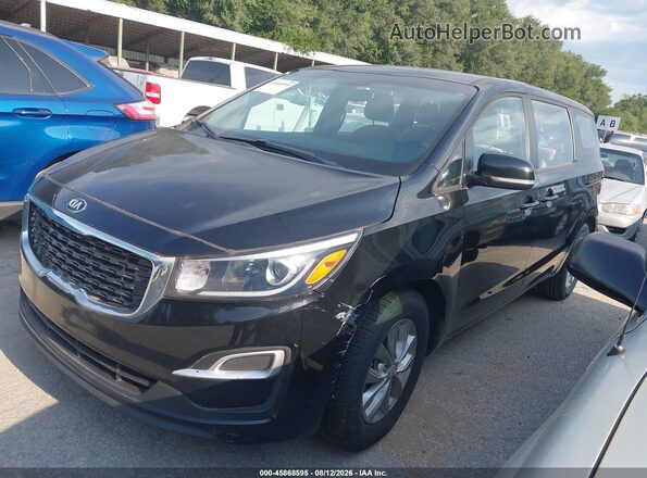 KNDMA5C17K6565362 2019 KIA SEDONA Black Przód lewy