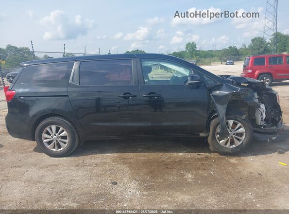 KNDMA5C19G6144654 2016 KIA SEDONA Black Սարքավորումների վահանակի տեսք