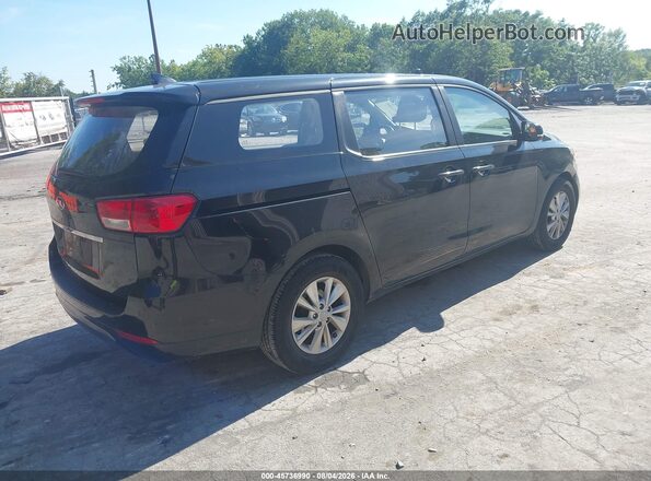 KNDMA5C19H6282874 2017 KIA SEDONA Black Tył prawy