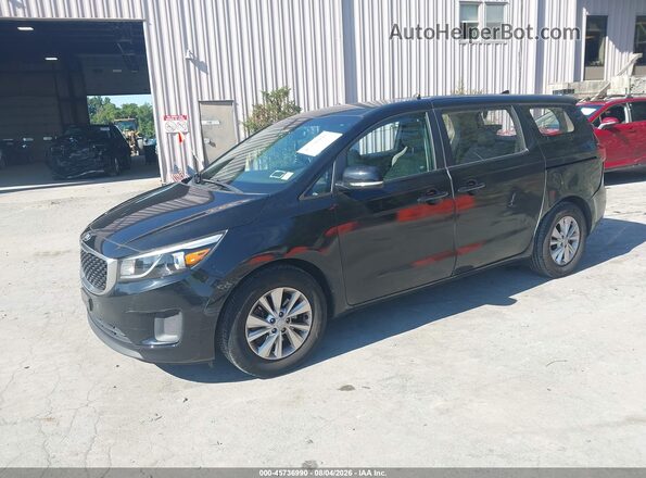 KNDMA5C19H6282874 2017 KIA SEDONA Black Przód lewy