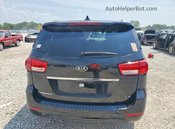 KNDMB5C10G6144751 2016 KIA SEDONA Black Հետևի տեսք