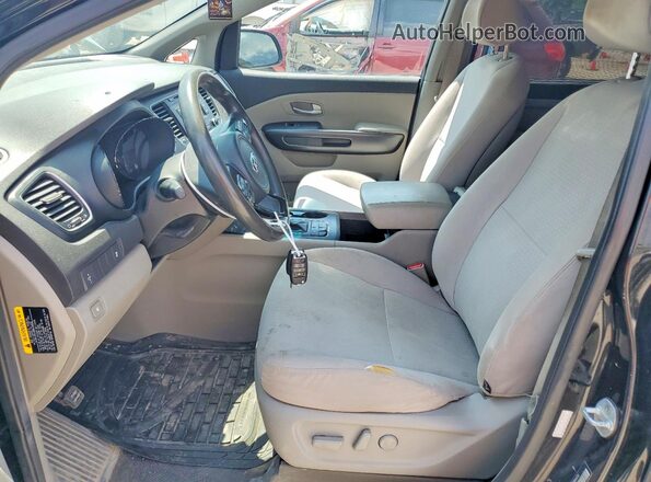 KNDMB5C10G6144751 2016 KIA SEDONA Black Սալոնի դիմացի տեսք