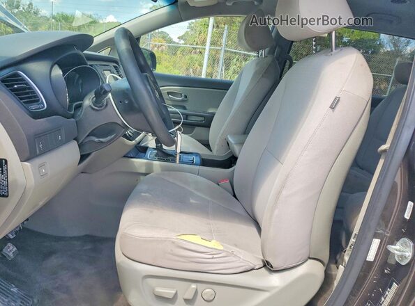 KNDMB5C10H6222172 2017 KIA SEDONA Charcoal Widok naklejki z numerem VIN