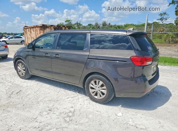 KNDMB5C10H6222172 2017 KIA SEDONA Charcoal Tył prawy