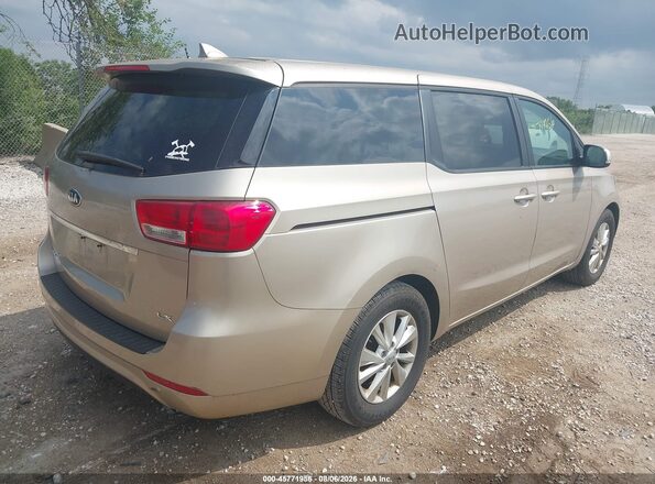 KNDMB5C10H6231938 2017 KIA SEDONA Серебряный Задняя правая четверть