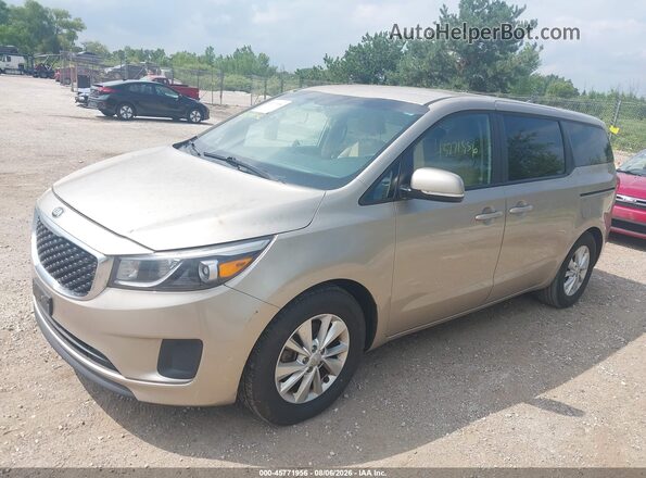 KNDMB5C10H6231938 2017 KIA SEDONA Серебряный Передняя левая четверть