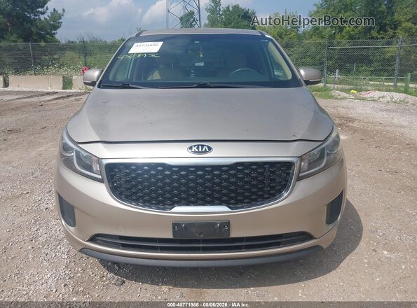 KNDMB5C10H6231938 2017 KIA SEDONA Серебряный Вид щитка приборов