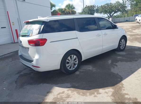 KNDMB5C10H6240624 2017 KIA SEDONA White Tył prawy