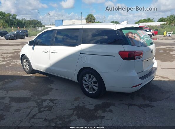 KNDMB5C10H6240624 2017 KIA SEDONA White Tył lewy