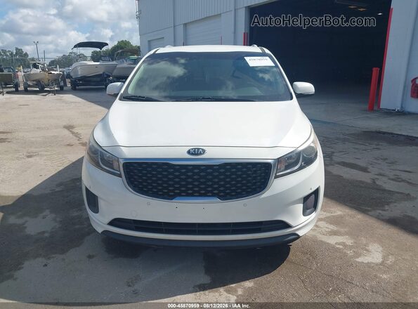 KNDMB5C10H6240624 2017 KIA SEDONA White Widok z przodu