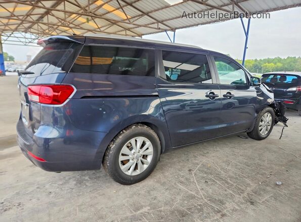 KNDMB5C10H6253972 2017 KIA SEDONA Blue Rear right