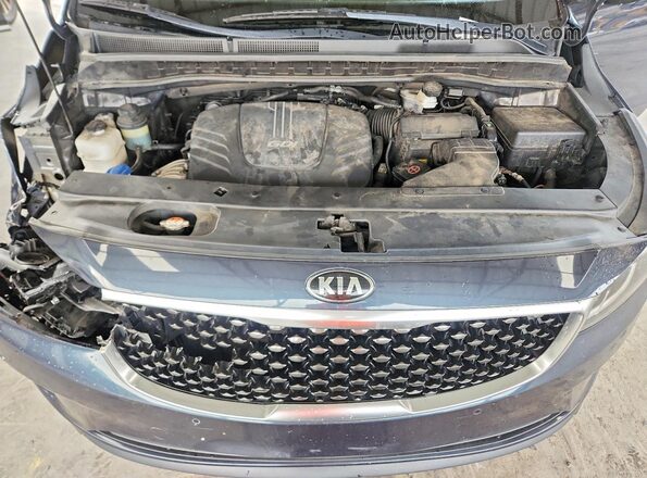 KNDMB5C10H6253972 2017 KIA SEDONA Blue Engine compartment view