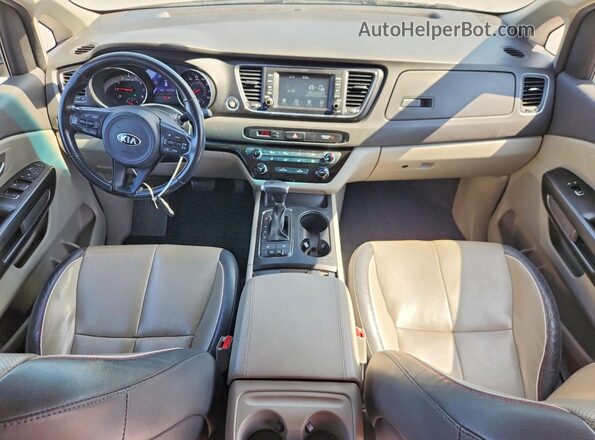 KNDMB5C10H6338665 2017 KIA SEDONA Maroon Dashboard view