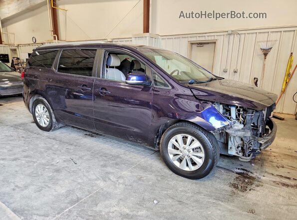 KNDMB5C10J6375138 2018 KIA SEDONA Blue Przód prawy