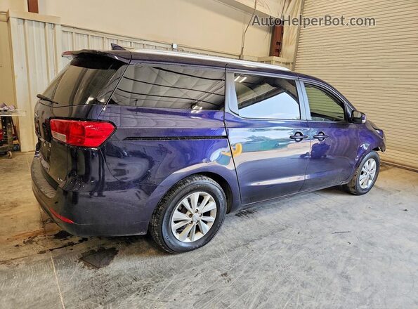 KNDMB5C10J6375138 2018 KIA SEDONA Blue Tył prawy