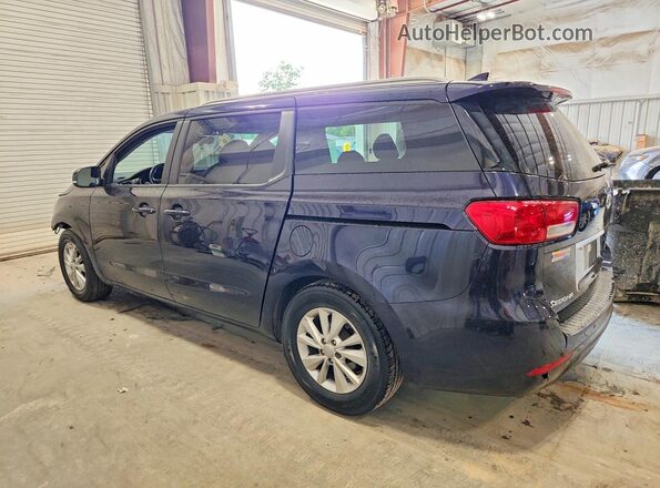 KNDMB5C10J6375138 2018 KIA SEDONA Blue Tył lewy
