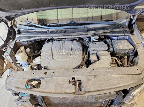 KNDMB5C10J6375138 2018 KIA SEDONA Blue Widok komory silnika