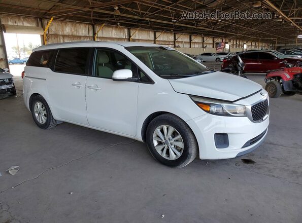 KNDMB5C11G6090845 2016 KIA SEDONA White Delantero derecho