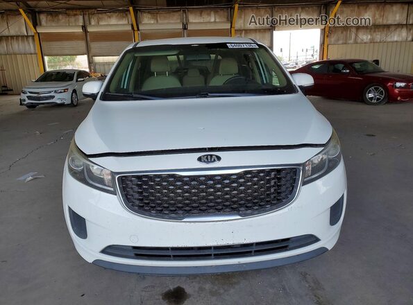 KNDMB5C11G6090845 2016 KIA SEDONA White Vista frontal