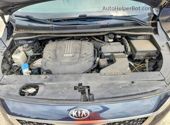 KNDMB5C11G6129711 2016 KIA SEDONA Black Շարժիչի բաժամունքի տեսք