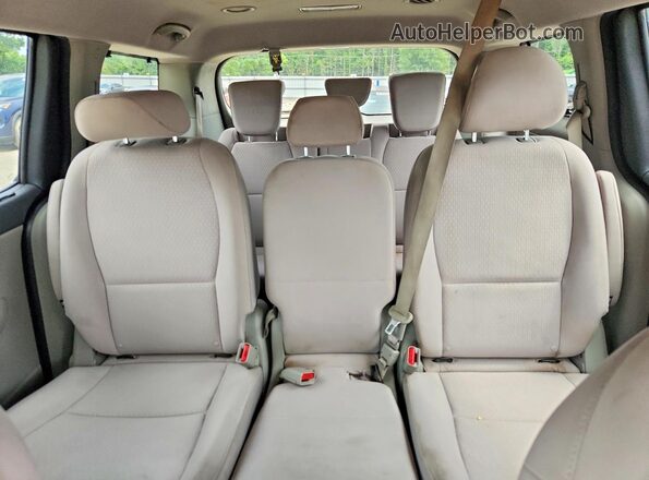 KNDMB5C11G6129711 2016 KIA SEDONA Black Հետևի նստատեղերի տեսք