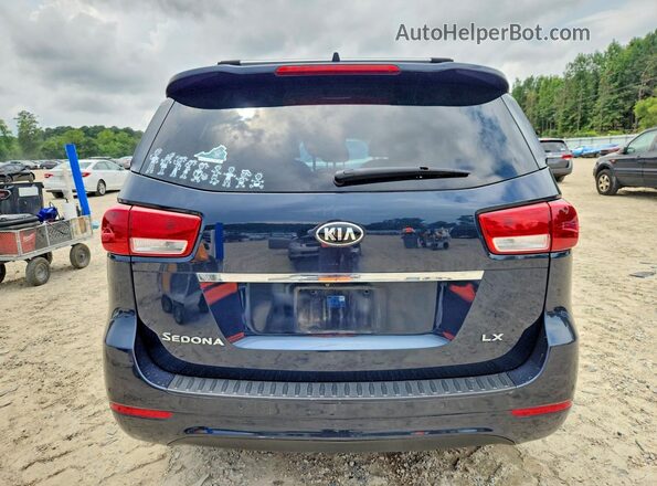KNDMB5C11G6129711 2016 KIA SEDONA Black Հետևի տեսք